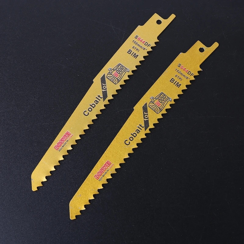 

10pcs BIM Manganese Steel Reciprocating Sabre Saw Blades for Cutting Metal Wood Plastic 150mm 152mm