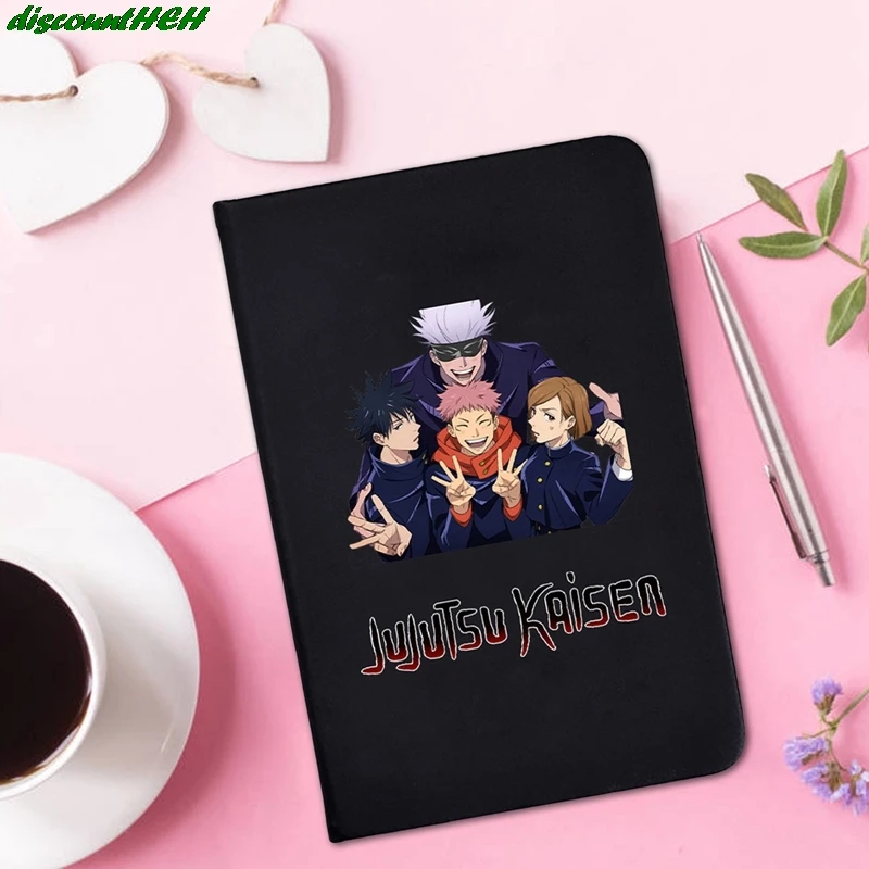 

Anime Jujutsu Kaisen Notebook Black Cover Lined Writing Pages Note Book Stationery A6 Size Students School Supplies