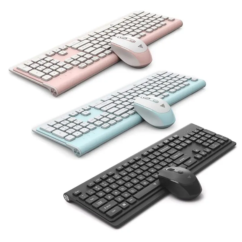 

Ultra-Thin Wireless Keyboard 2.4G Low-Noise Wireless Mouse Mice for Mac PC Keyboard and Mouse Set