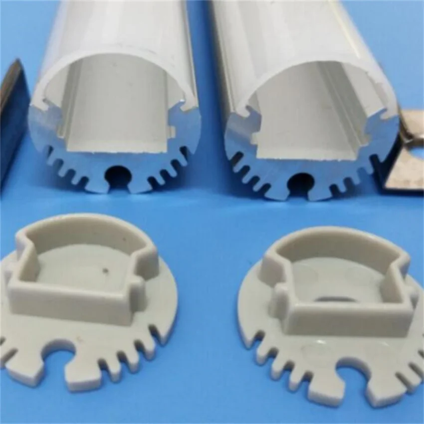 Бесплатная доставка алюминиевый профиль круглого типа с крышкой заглушками и