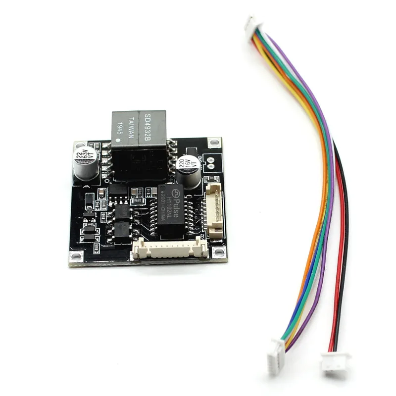 POE Module board Smart IEEE802.3af/at 8Pin Power Over Ethernet output 12V input 48V for Security CCTV Network IP Camera | Безопасность и