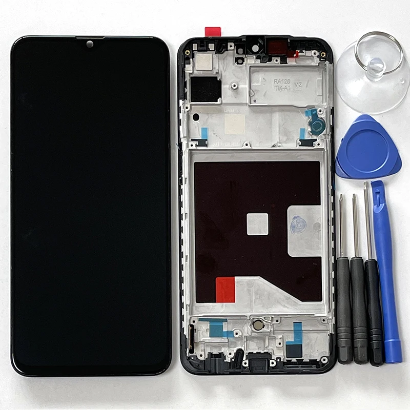 6 4 original supor amoled for realme xt lcd display screen touch panel digitizer for realme x t rmx1921 lcd frame assembly free global shipping