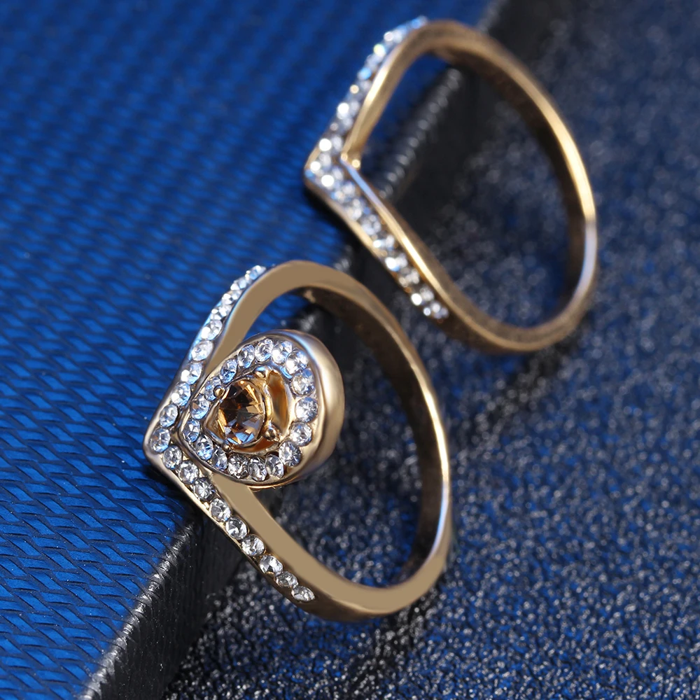 Кольца для пар корона с каплями воды кольцо цирконием новое простое нежное