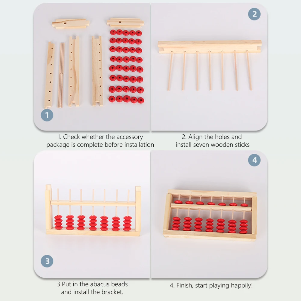 

Homemade Abacus Model DIY Material Science Experiment Equipment Mathematical Abacus Model DIY Handmade Bag