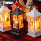 Рождественские светодиодные Чайные свечи, лампа, рождественские украшения для дома, светодиодсветильник ка, украшение для новогодней елки, подарок на Новый год