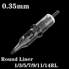 Новые Высокое качество татуировки иглы 0,35 мм круглый вкладыш 1RL 3RL 5RL 7RL 9RL 11RL 14RL для татуировки 20 шт.кор. питания
