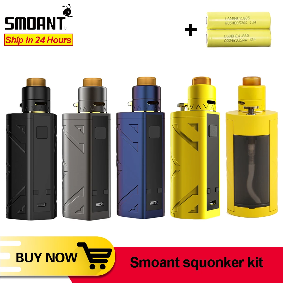 Оригинальный Smoant Battlestar Squonker набор 200 Вт Squonk электронная сигарета Vape с 7 мл