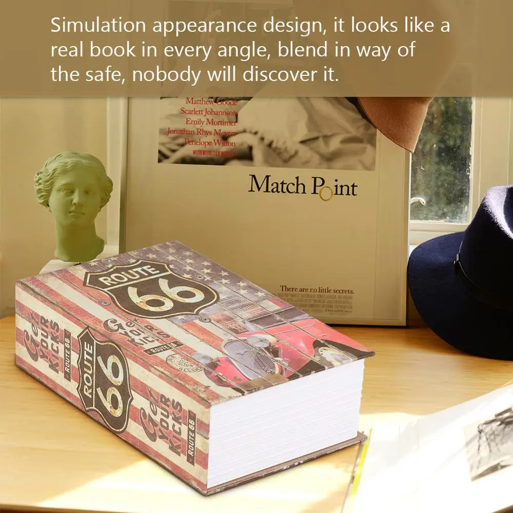 

18x11.8x5.5cm Creative Book Safe Box Money Jewelry Collection Storage Case with Combination Lock Storage Lock Box Dropshipping