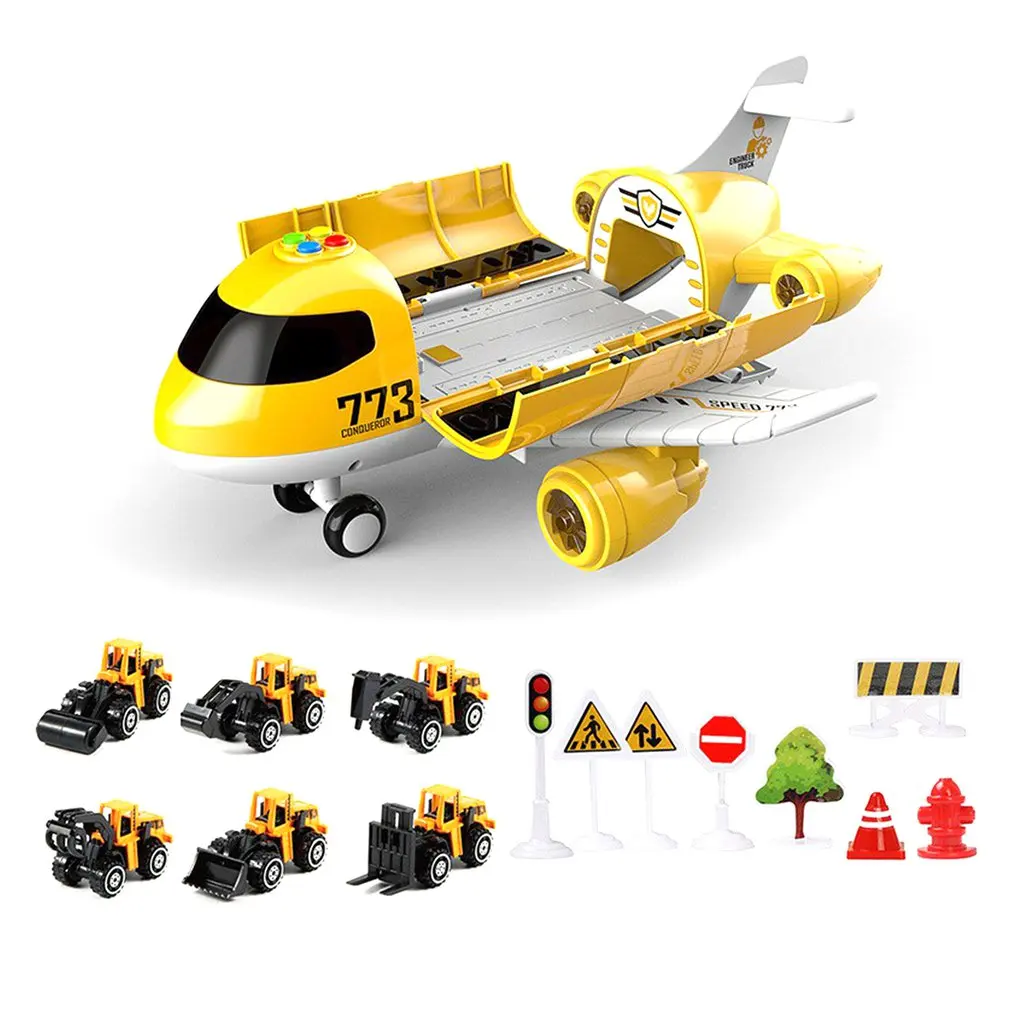 

Большой размер пассажирский самолет деформация музыка моделирование DIY трек инерционная игрушка самолет дети самолет игрушка для детей по...
