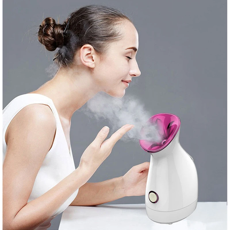 

Facial Steamer Nano Ionic Face Steamer for Facial Mist Humidifier Atomizer for Face Sauna Spa Sinuses Moisturizing Unclogs Pores