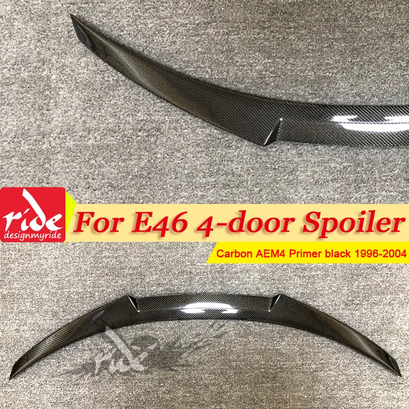 E46 4х-дверный седан корпус из углеродного волокна спойлер на M4 Стиль для BMW 3 серии