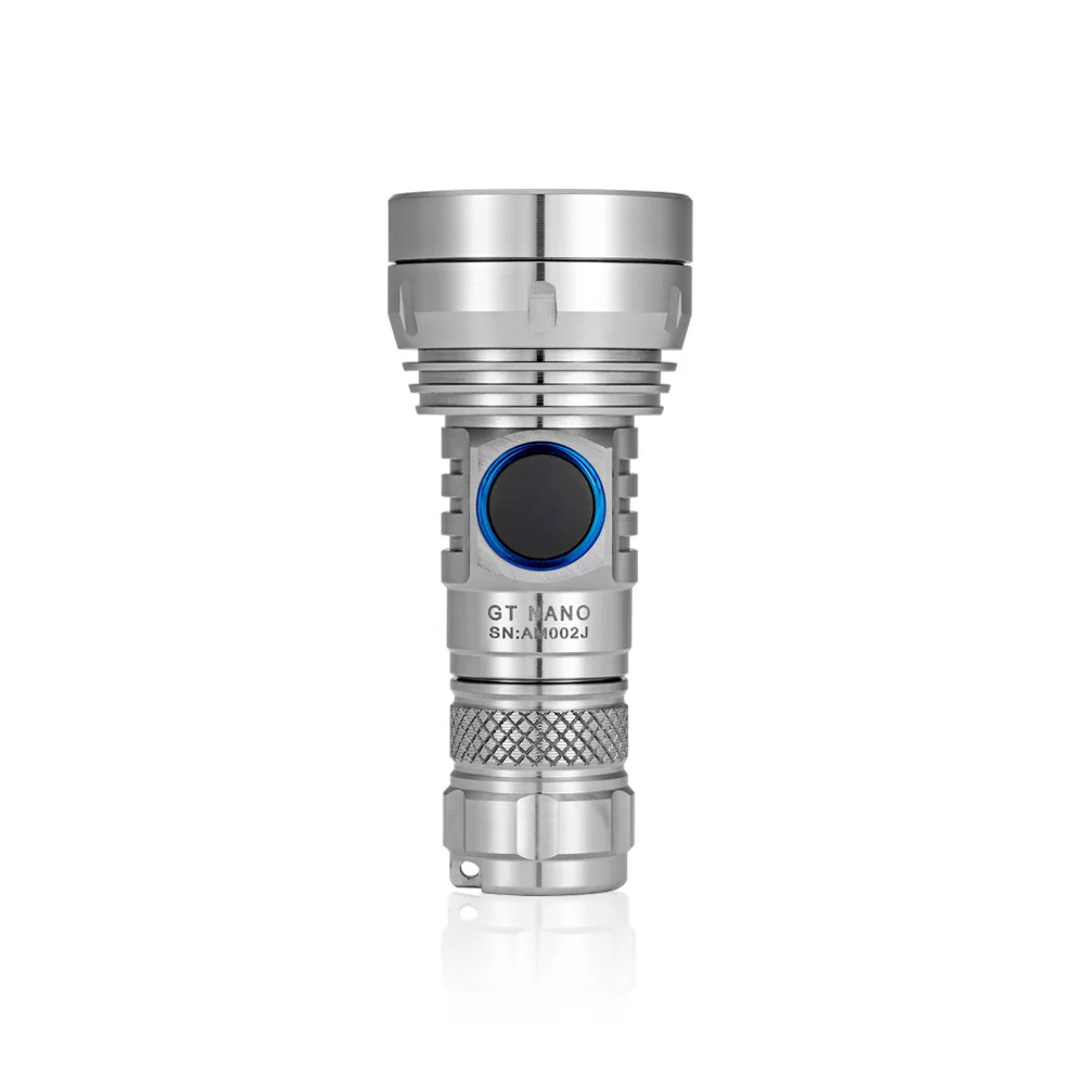 Фонарик Lumintop GT NANO Titanium 10180 300 м дальность 450 люмен мощный мини-фонарь также