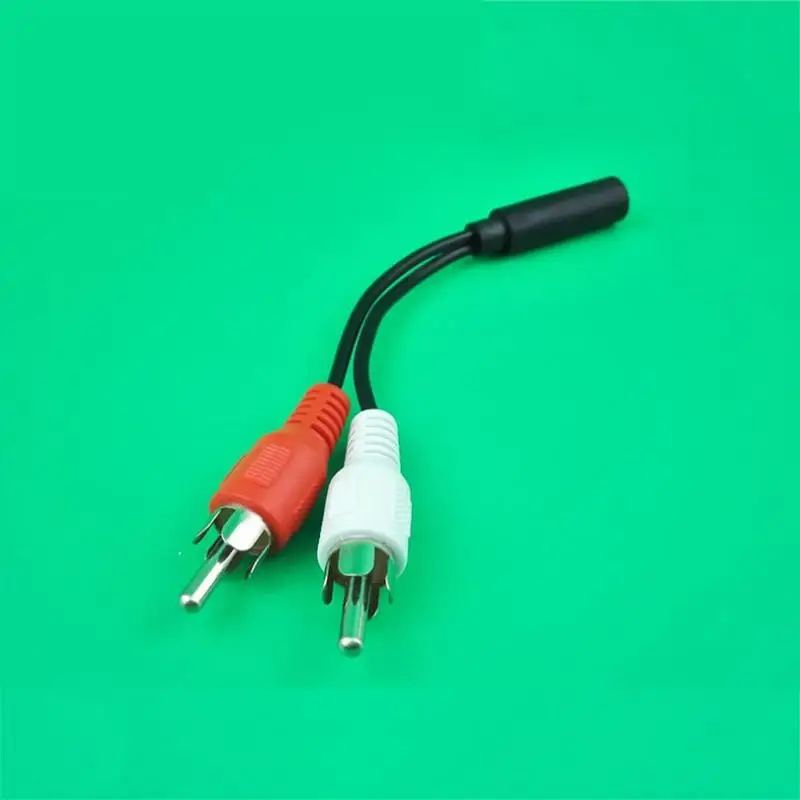 Универсальный 3 5 мм стерео аудио гнездо до 2 Rca штекер Y кабель для гнезда