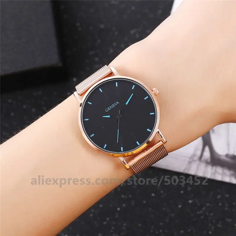 100 шт./лот модные мужские часы сетчатые брендовые кварцевые простые повседневные