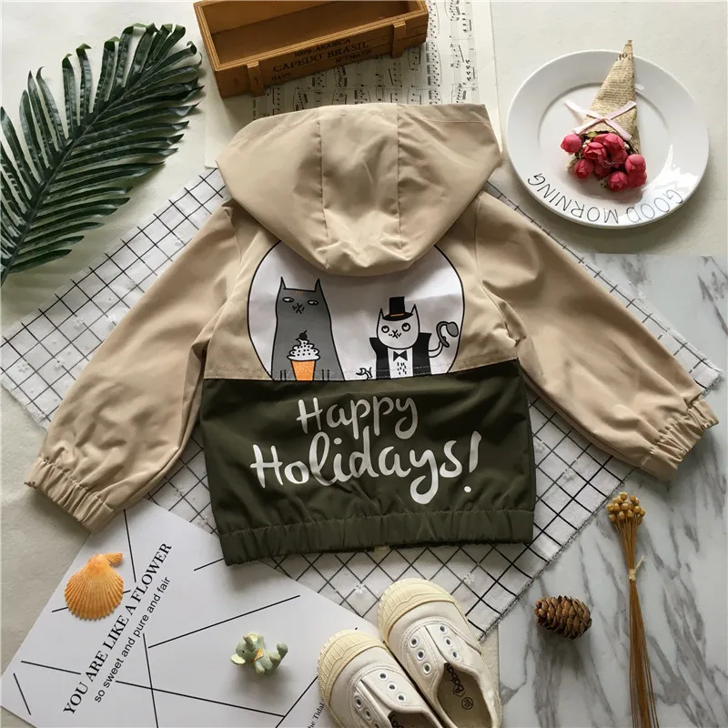 Куртка детская хлопковая на осень/зиму контрастных цветов | Детская одежда и