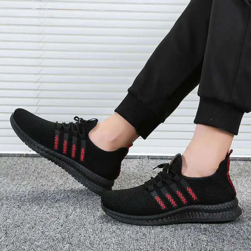

Cheap Hot Men lightweight Running Sneakers Breathable Ultralight Mesh Man Walking Shoes Outdoor Sport Men Shoes tenis masculino
