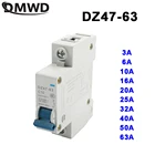 DMWD DZ47-63 3A 6A 10A 16A 20A 25A 32A 40A 63A 1P AC 230V или 400V Мини автоматический выключатель MCB выключатель измельчитель