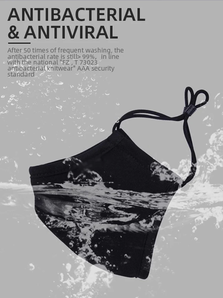 

1pc Christmas Funny Face Mask For Adult Elk 3d Printed Face Shield Washable Reusable Protective Mascarillas Outdoor 3 Layered