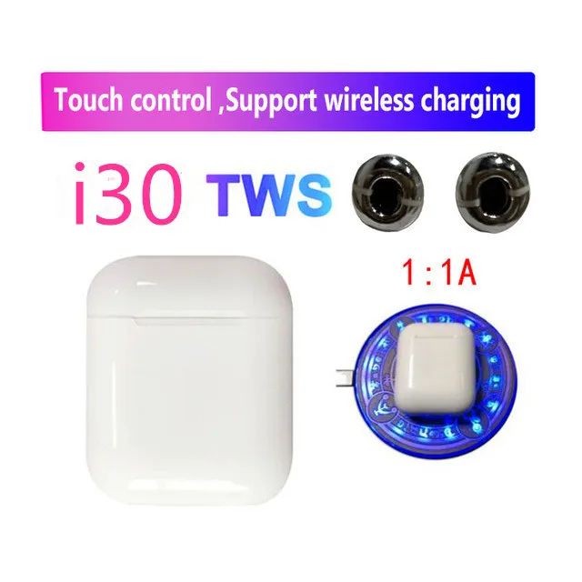quality A I30 TWS Беспроводные Bluetooth 5,0 наушники 1:1 реплика может отдельно использовать с микрофоном PK i20 i10 i12 i60 W1 чип для iPhone Android - Цвет: quality A