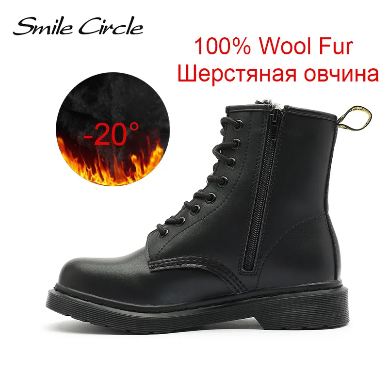 Ботельоны женские,угги женские зимнии,теплые женские зимние ботинки,Натуральная шерсть,теплая шерстяная обувь на меху,женские сапоги натуральная кожа Зашнуровать Женские ботинки,Дутики зимние женские,белый мода