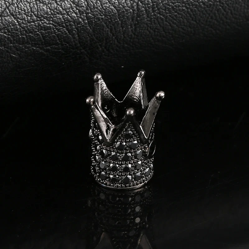 Бусины в форме короны с фианитом 4 цвета 13 х7 мм | Украшения и аксессуары