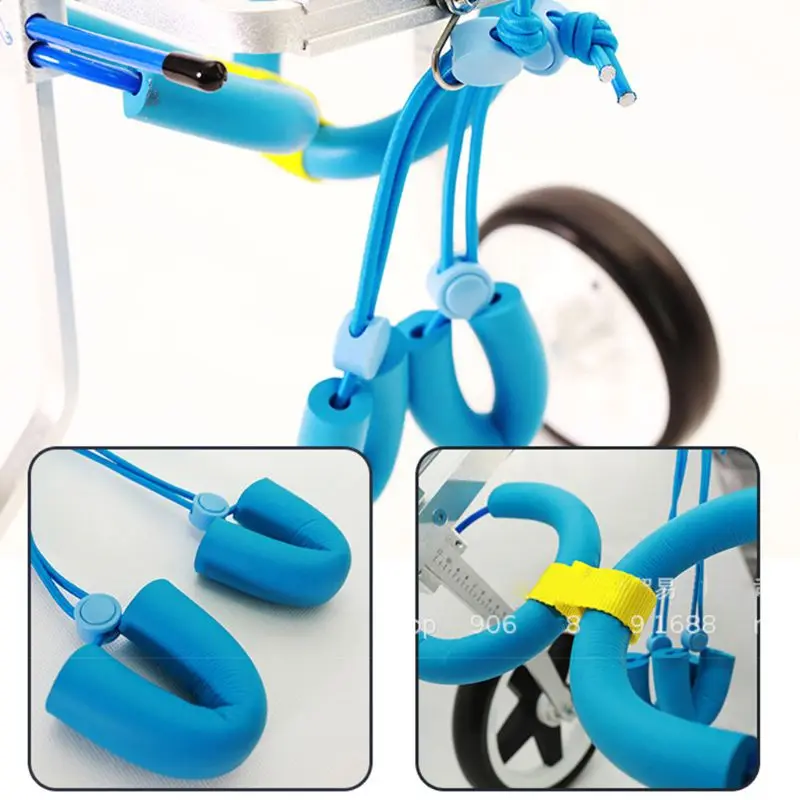 

Assisted Walk Pet Wheelchair for Handicapped Hind Legs Adjustable Small Dog Action Shock Absorption Auxiliary Props Pet