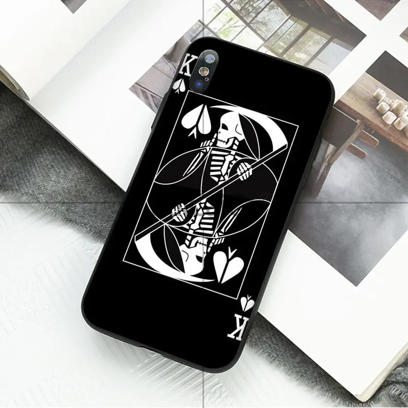 Чехол Ruicaica Poker Spades A joker K. Красочные аксессуары для телефонов Apple iPhone 8 7 6 6S Plus X XS MAX 5