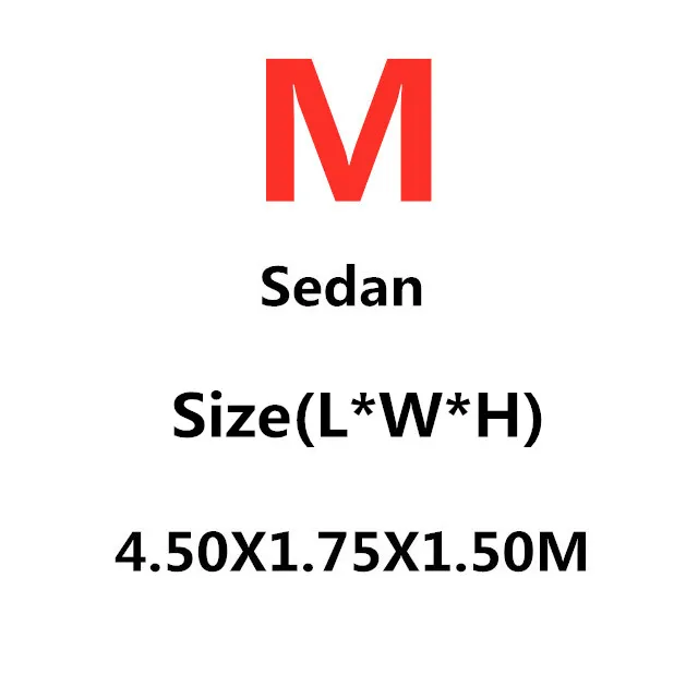M-4.50X1.75X1.50M Универсальные чехлы для автомобиля, снежный лед, пыль, защита от солнца, УФ-защита, складной светильник, серебристый Размер, S-XXL, защита для автомобиля, для улицы - Название цвета: M-4.50X1.75X1.50M
