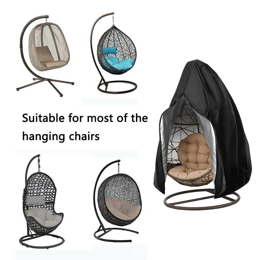 

Chair Cover Waterproof Patio Egg Swing Chair Dust Cover Protector With Zipper Protective Case Outdoor Hanging Egg Chair Cover
