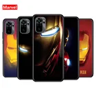 Чехол для телефона с супергероями Marvel Мстители Железный человек для Xiaomi Redmi Note 10S 10 9T 9S 9 8T 8 7S 7 6 5A 5 4X 4 Pro Max