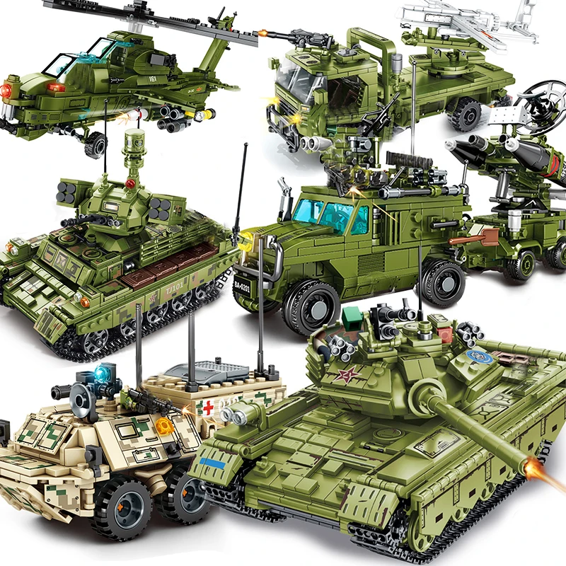 Военный вертолет Танк Panzer бронированный автомобиль самолет армия