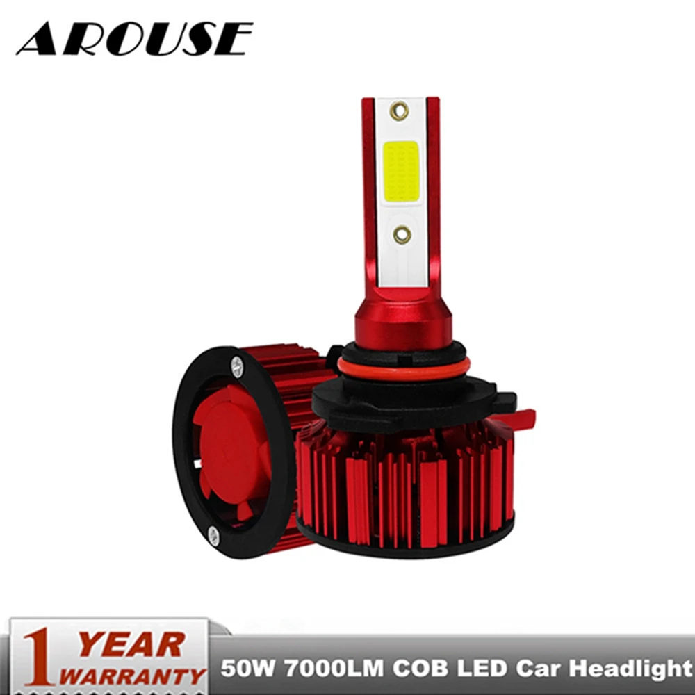 AROUSE 9005 9006 HB3 HB4 H7 H11 COB светодиодный льные светодиодсветильник лампы для передних