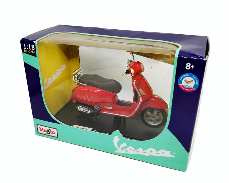 

Maisto 1:18 Vespa GTS 300 2017 Red Scooter Die-cast Motorcycle