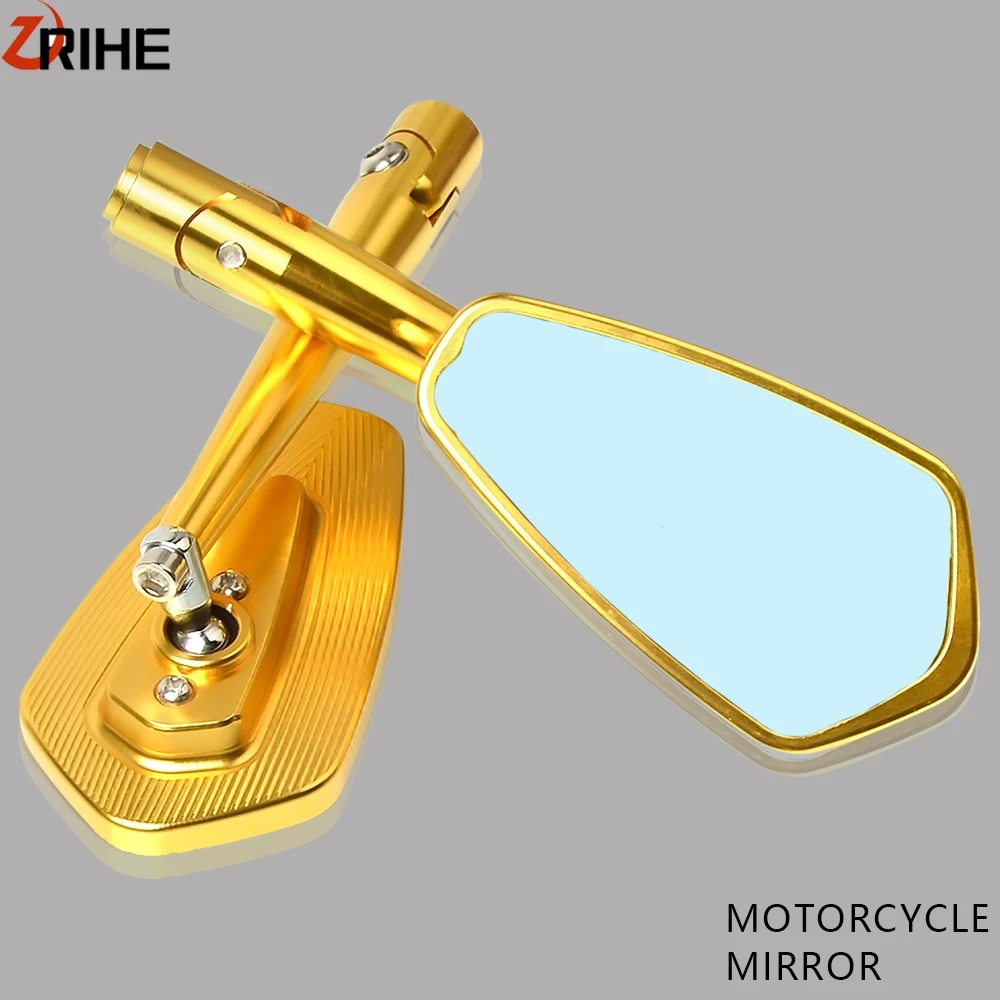 8 мм 10 Универсальное мотоциклетное зеркало заднего вида с ЧПУ мотоциклетные