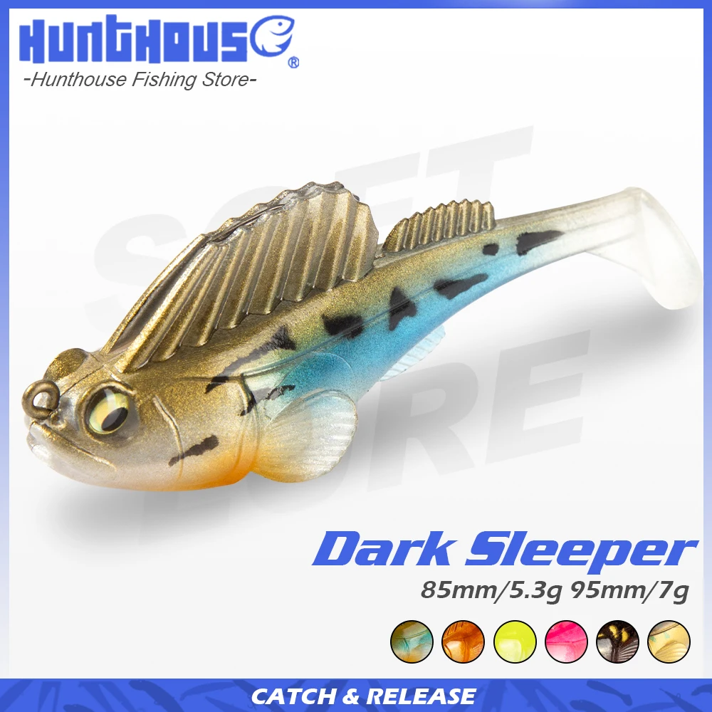aliexpress.com - Hunthouse Soft Lure Bait Fishing Lure Me Ga bass Dark Sleeper Swimbaits Fishing Pike Lure Bass Shad For Fishing Perch