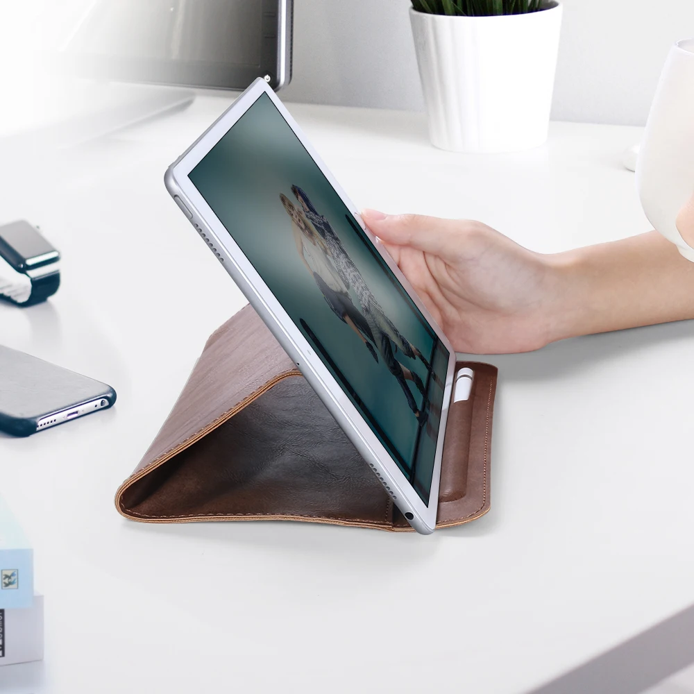 Чехол-сумка для iPad 10,2, Aiyopeen из искусственной кожи с держателем для карандашей для iPad 7 поколения