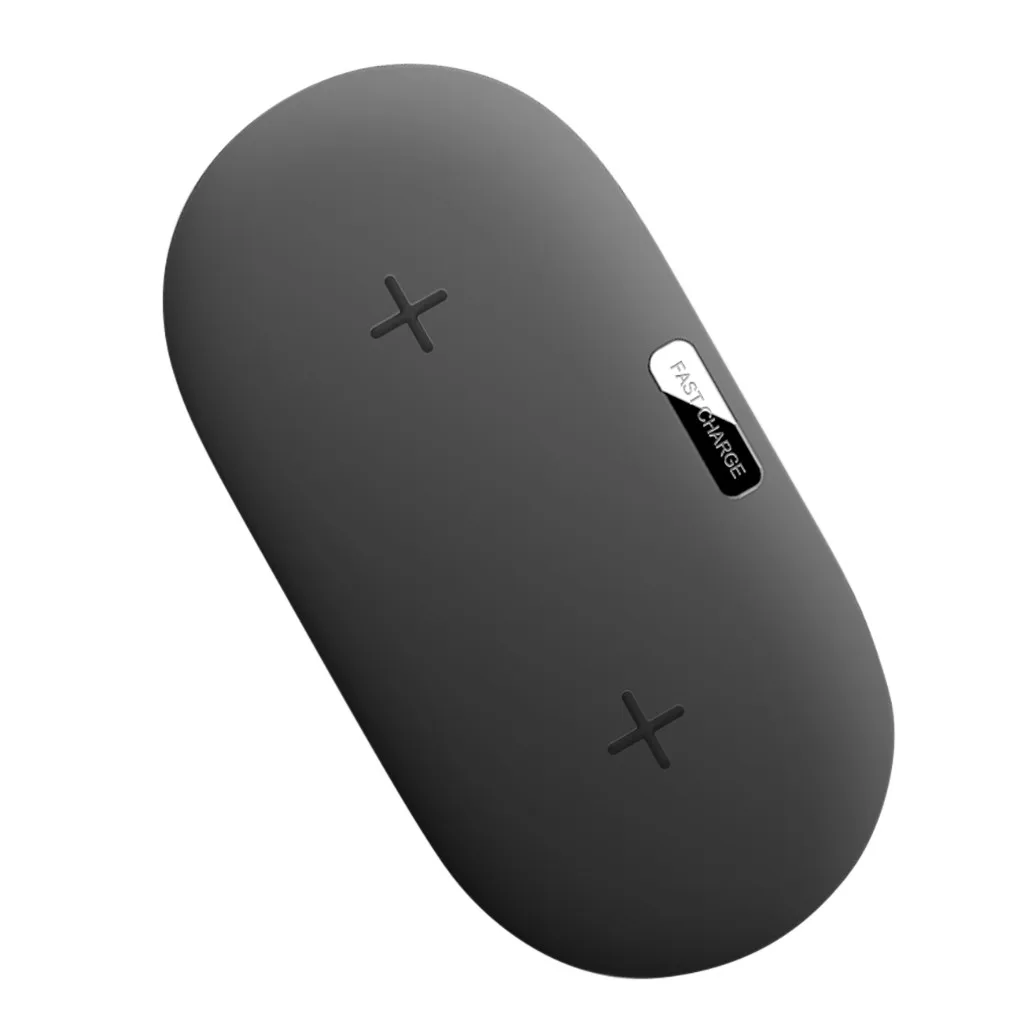 10 Вт двойное Беспроводное зарядное устройство QI для iPhone XS Max XR X 7/8 Plus samsung S9 S10 USB быстрая Беспроводная зарядная док-станция настольная