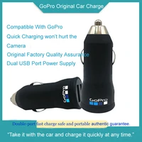 original car charger for all gopro sports camera gopro 3 4 5 6 7 8 vehicle charging dual usb interface accessories charging head