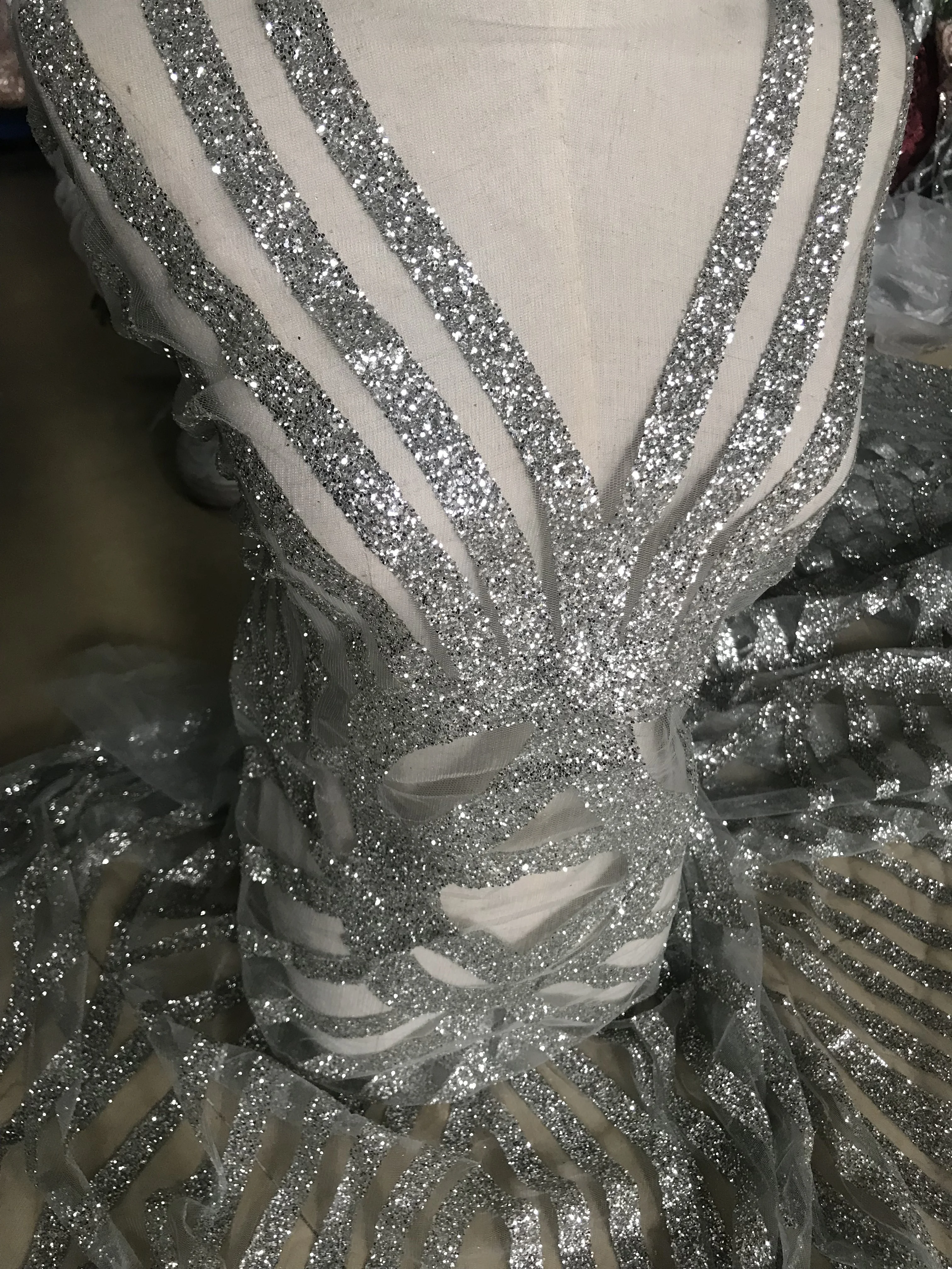 Необычные Модные блестящие кружева