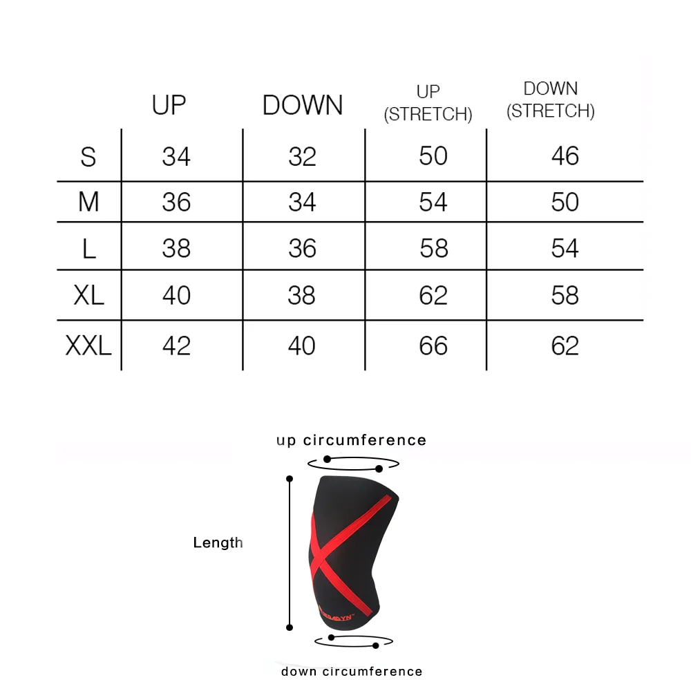 Roegadyn 5 мм неопрена колено поддерживает Силовых Видов Спорта тяжелой атлетики до