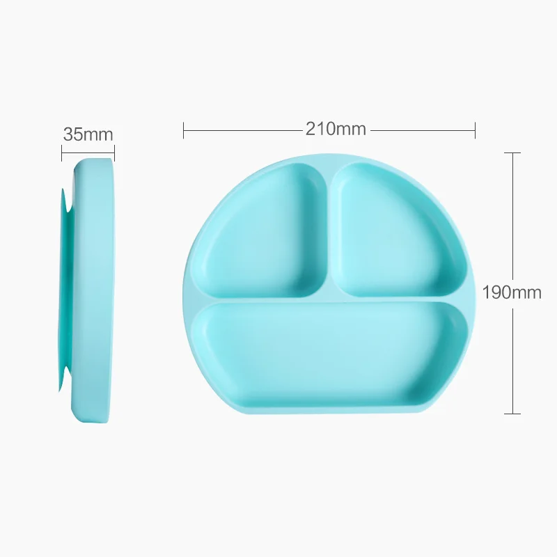 

Baby Silicone Sucker Bowl Children Feeding Tableware Infant Waterproof Plate Kids Non-Slip Suction Cup Tray Dishes And Straw
