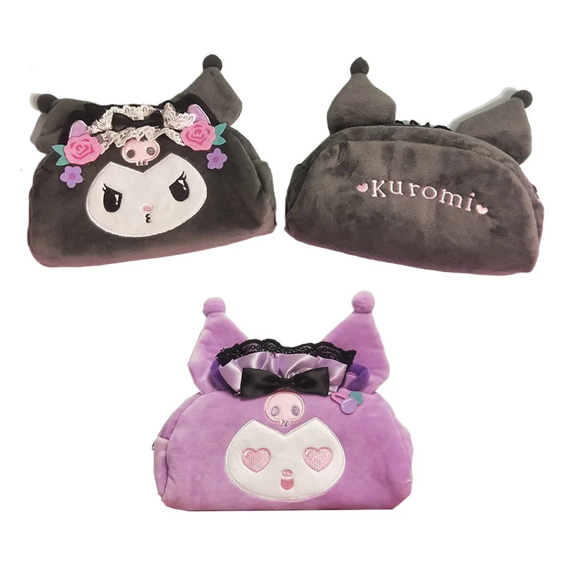 

Милые Мультяшные аниме Kuromi, плюшевые мягкие игрушки, косметичка, милые куклы, школьные принадлежности, чехол-карандаш