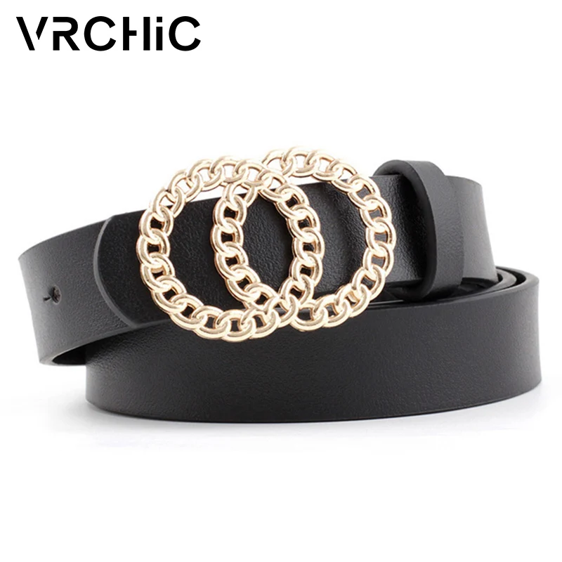Женский ремень из искусственной кожи VRCHIC модный в стиле ретро роскошный