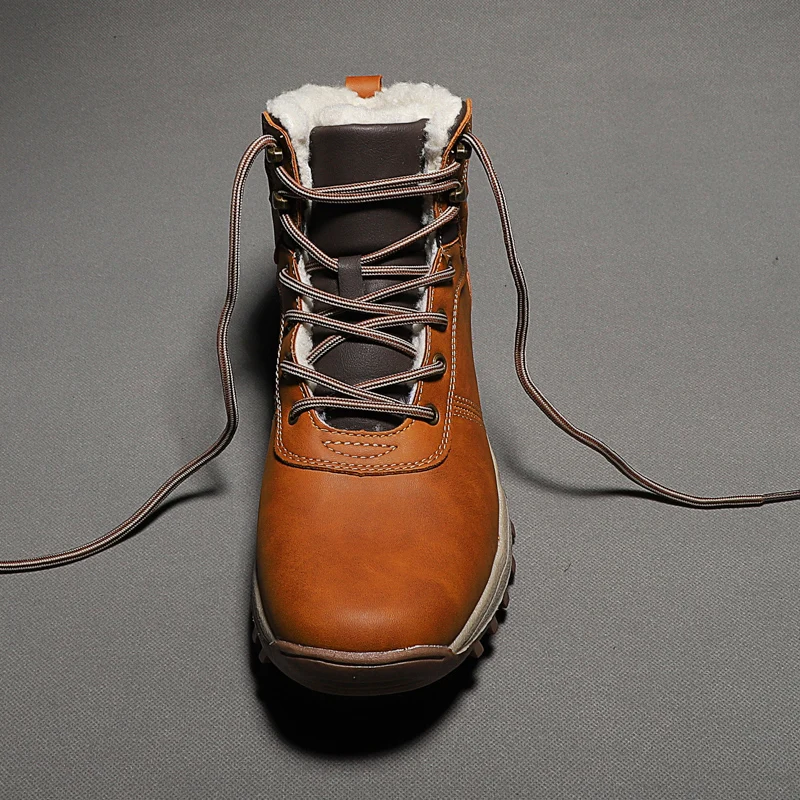 Мужские теплые ботинки ручной работы Marson Черные ботильоны из спилка и