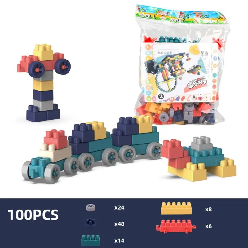 

100/260/380/520Pcs/Set Building Blocks Toys Kids-Parents Interactive Early Educational Toy for Children