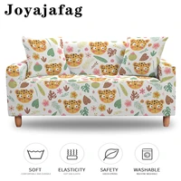 funny cartoon stretch sofa cover dust proof corner slipcover 1234 seater washable elastic couch covers for living room