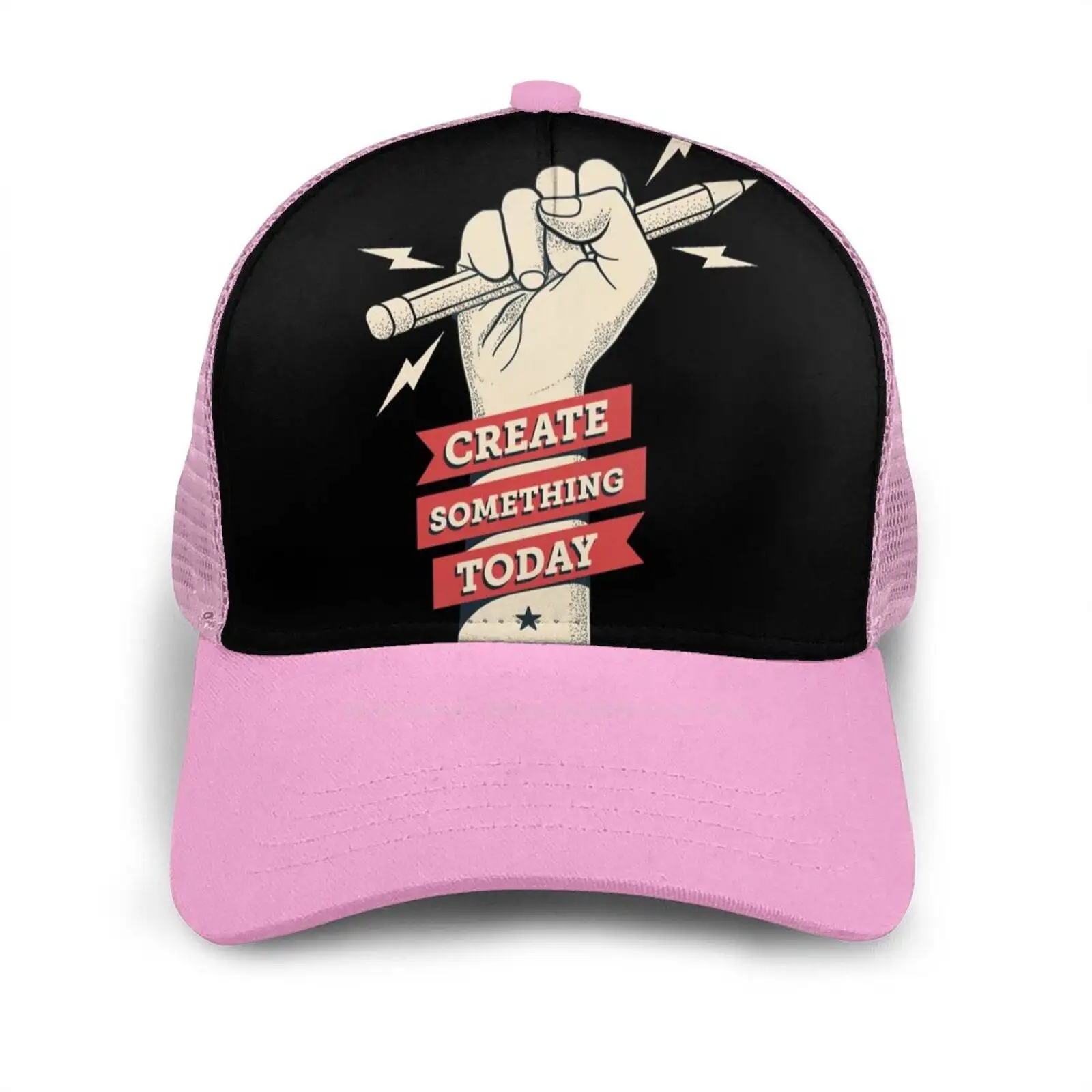 

Create Something Today Motivation Baseball Hat For Outdoor Sports Cap Rise Higher High Ultimate Game Challenger Strength