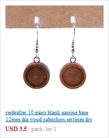Reidgaller 20 шт. подходит 12 мм Камея кабошон серьги базовые настройки diy клип на серьги фурнитура
