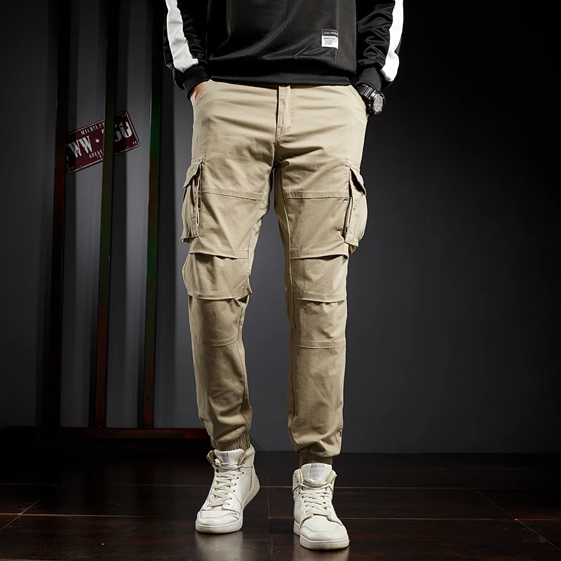 

Jantour Men's Camouflage Casual Military Cargo Pants Joggers Tactical Outdoor Pants Men Multi-pockets Blue Trousers 8 Colour