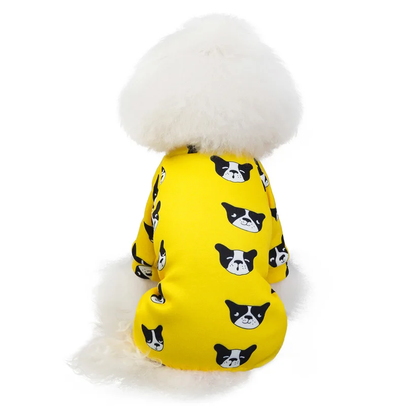 Fashion Pet Small Dog Clothes Winter Warm Dog Jacket Harness Chihuahua Puppy Coats XS-XL - Цвет: Yellow